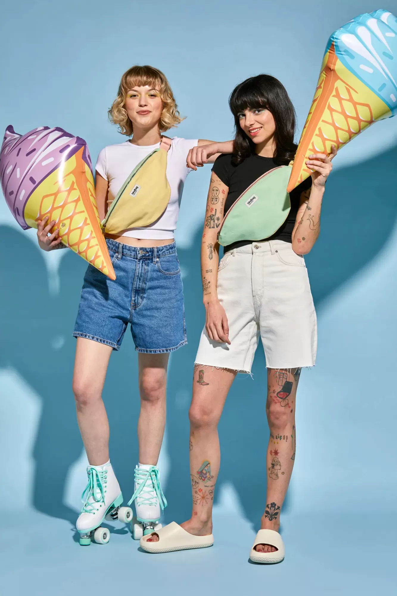 Sac Banane L Sasha Tricolore Citron Givre<Hindbag Online