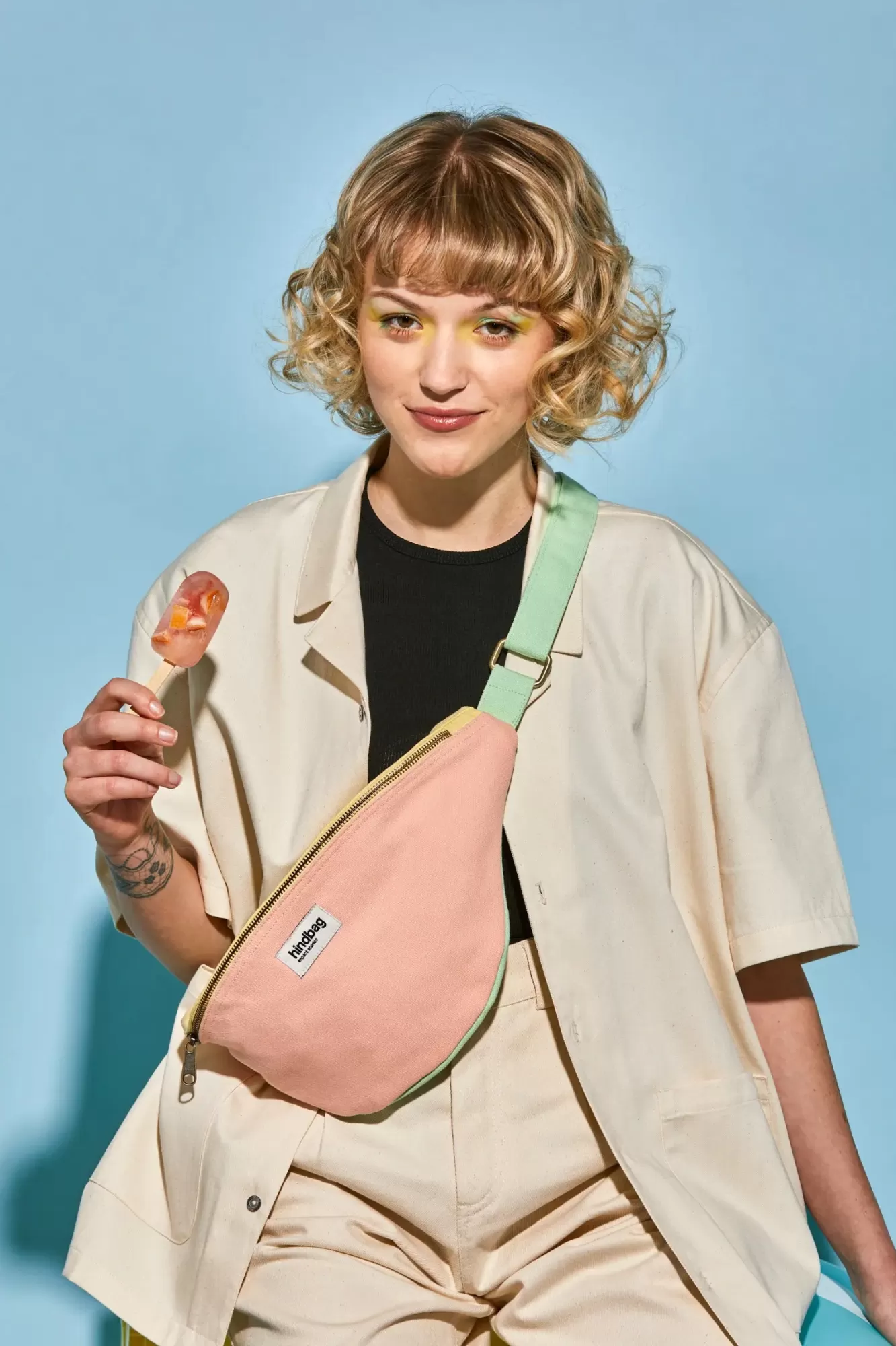 Sac Banane L Sasha Tricolore Peche Melba<Hindbag Cheap